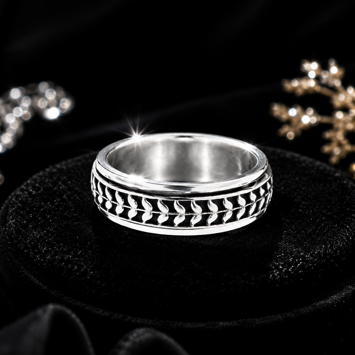 Catalina Spinner Ring Sterling Silver 925 Hallmarked British Made Size K - T