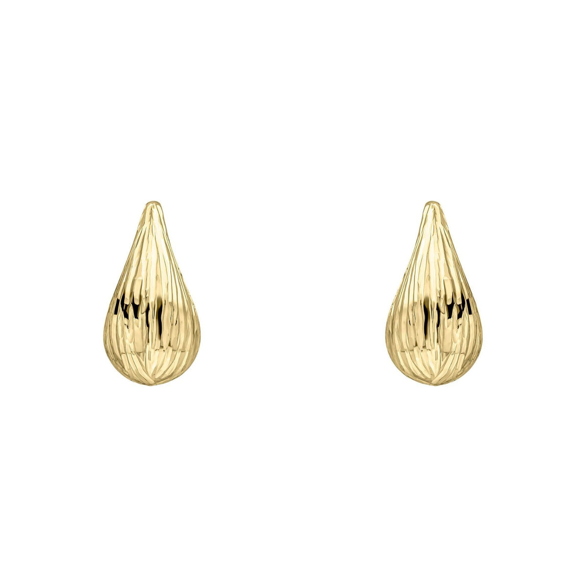 Teardrop Pendant & Earrings Set 9ct Yellow Gold 375 Hallmarked British Made