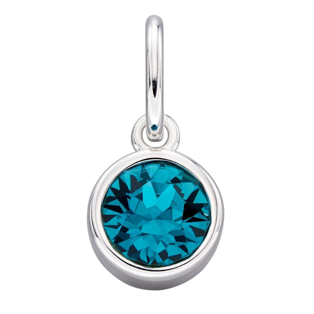 Crystal Birthstone Pendant Sterling Silver 925 Hallmark British Made All Months