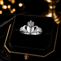 Sterling Silver Ring Claddagh 925 Hallmarked Size M - X British Made