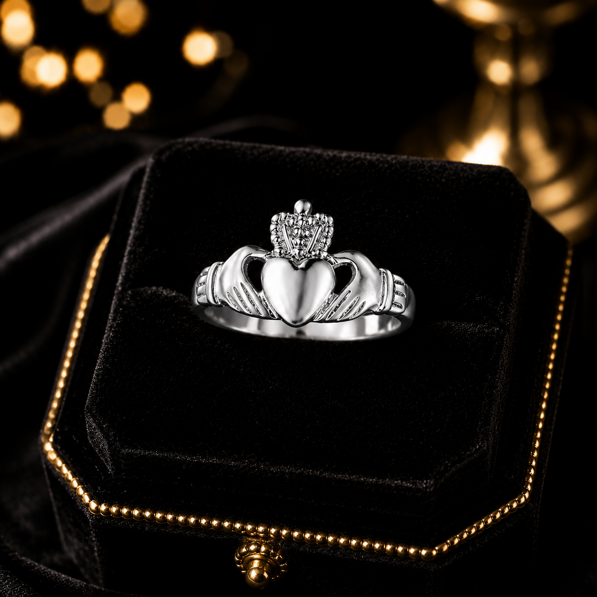 Sterling Silver Ring Claddagh 925 Hallmarked Size M - X British Made