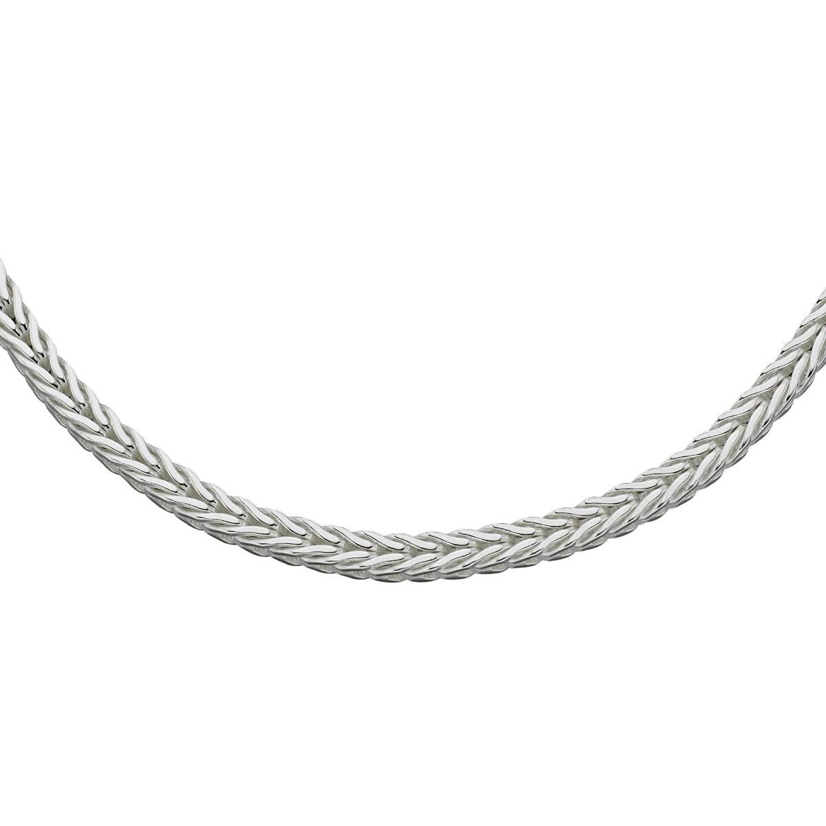 Heavyweight Foxtail Chain Necklace Sterling Silver 925 Hallmark Brand New Boxed