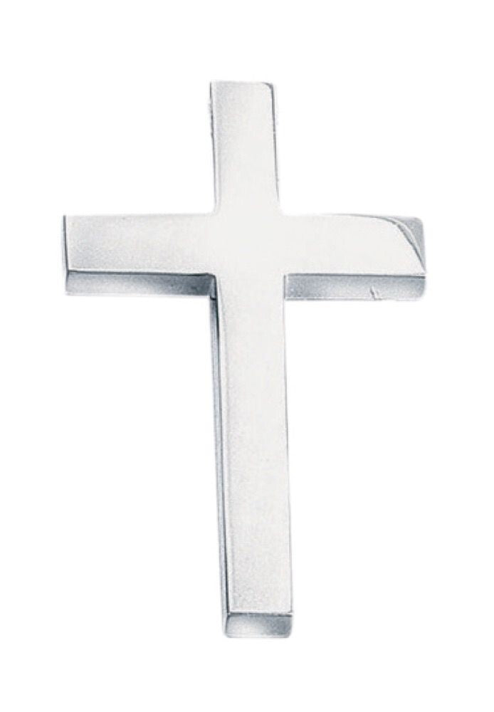 Large Slider Cross Sterling Silver Pendant 925 Hallmarked All Chain Lengths