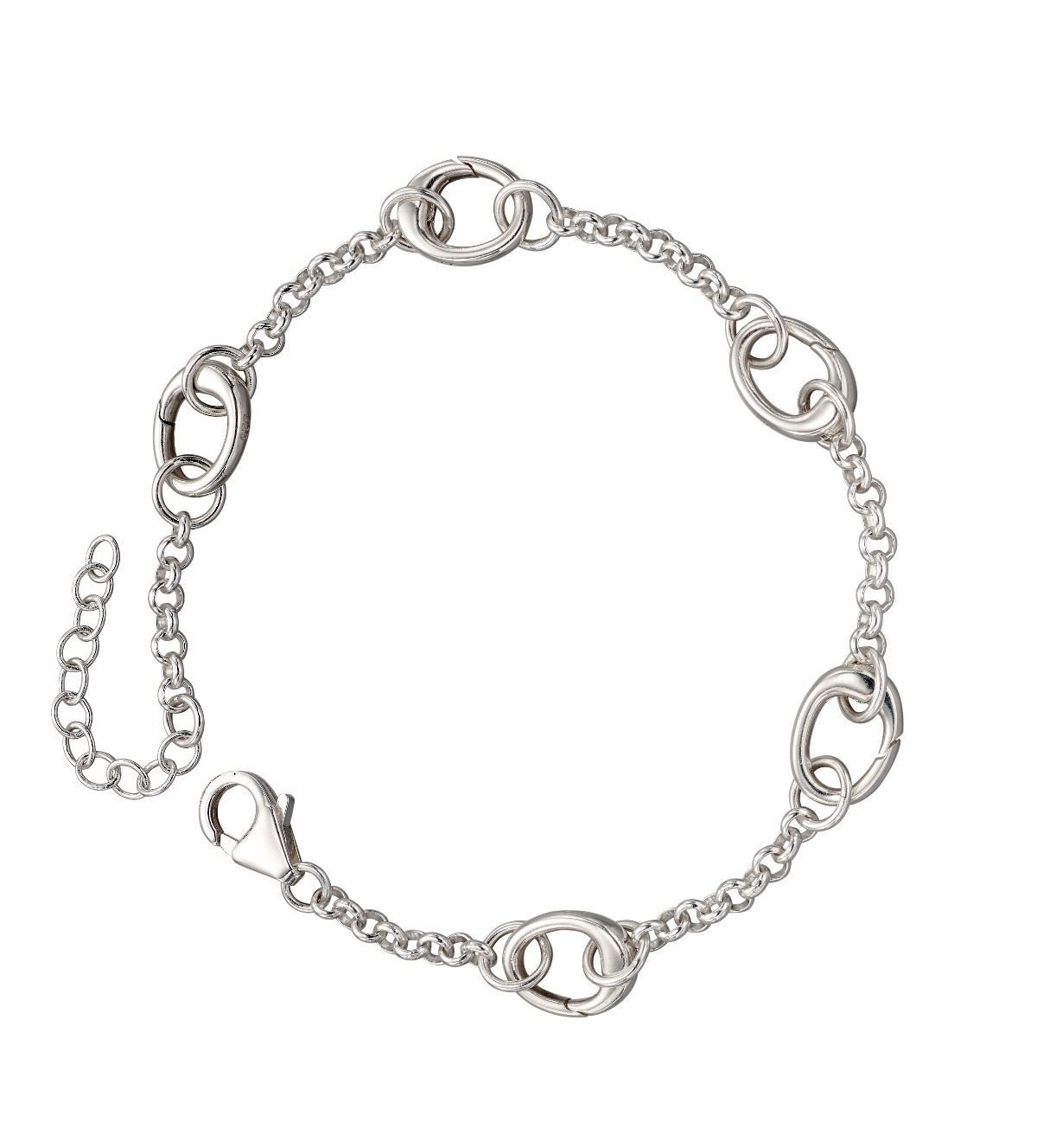 5 Link Bracelet Sterling Silver British Made Hallmarked Brand New Boxed