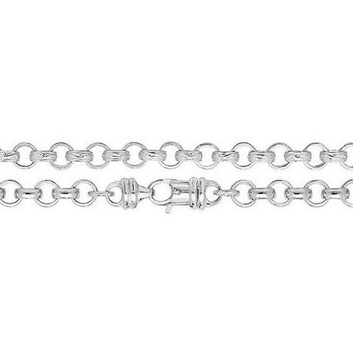 Sterling Silver Cast Belcher Chain British Made 925 Hallmarked  22" Weight 51 g