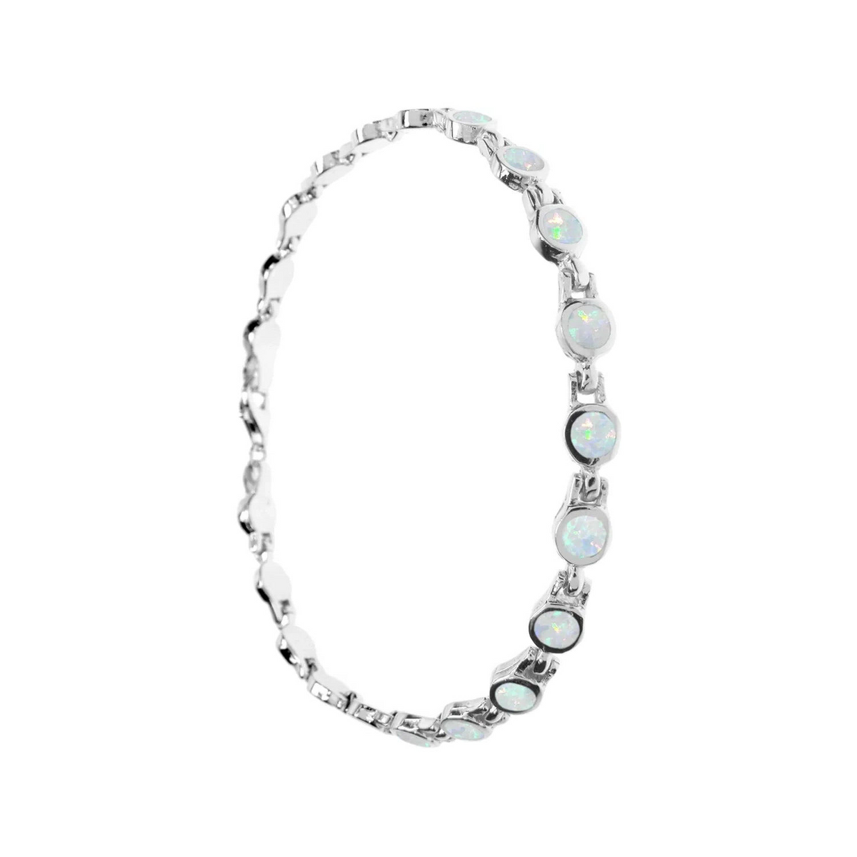Natural White Opal Bracelet Sterling Silver 925 Hallmarked Brand New Boxed