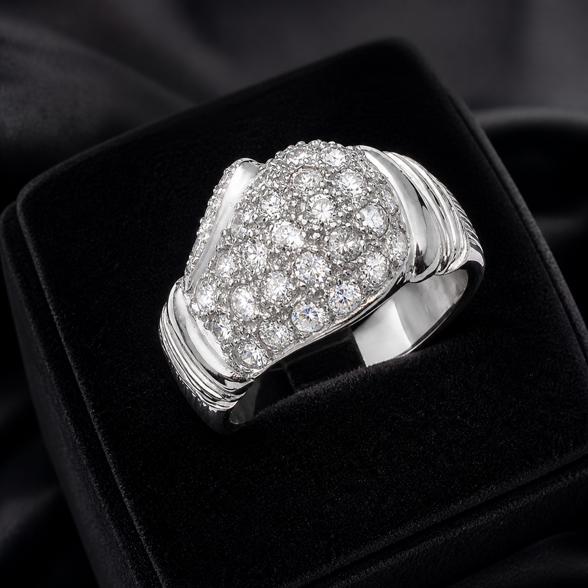 Gents Boxing Glove Ring Sterling Silver Engagement Men's Hallmark Sizes O - Z