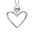 Large Heart Pendant Sterling Silver 925 Hallmark All Chain Lengths British Made