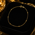 Fine Ball Station Bracelet In 9ct Yellow Gold 375 Hallmarked British Made