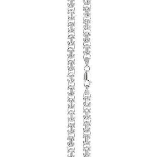 Sterling Silver Byzantine Bracelet British Made 925 Hallmarked 8" Weight 8.6g