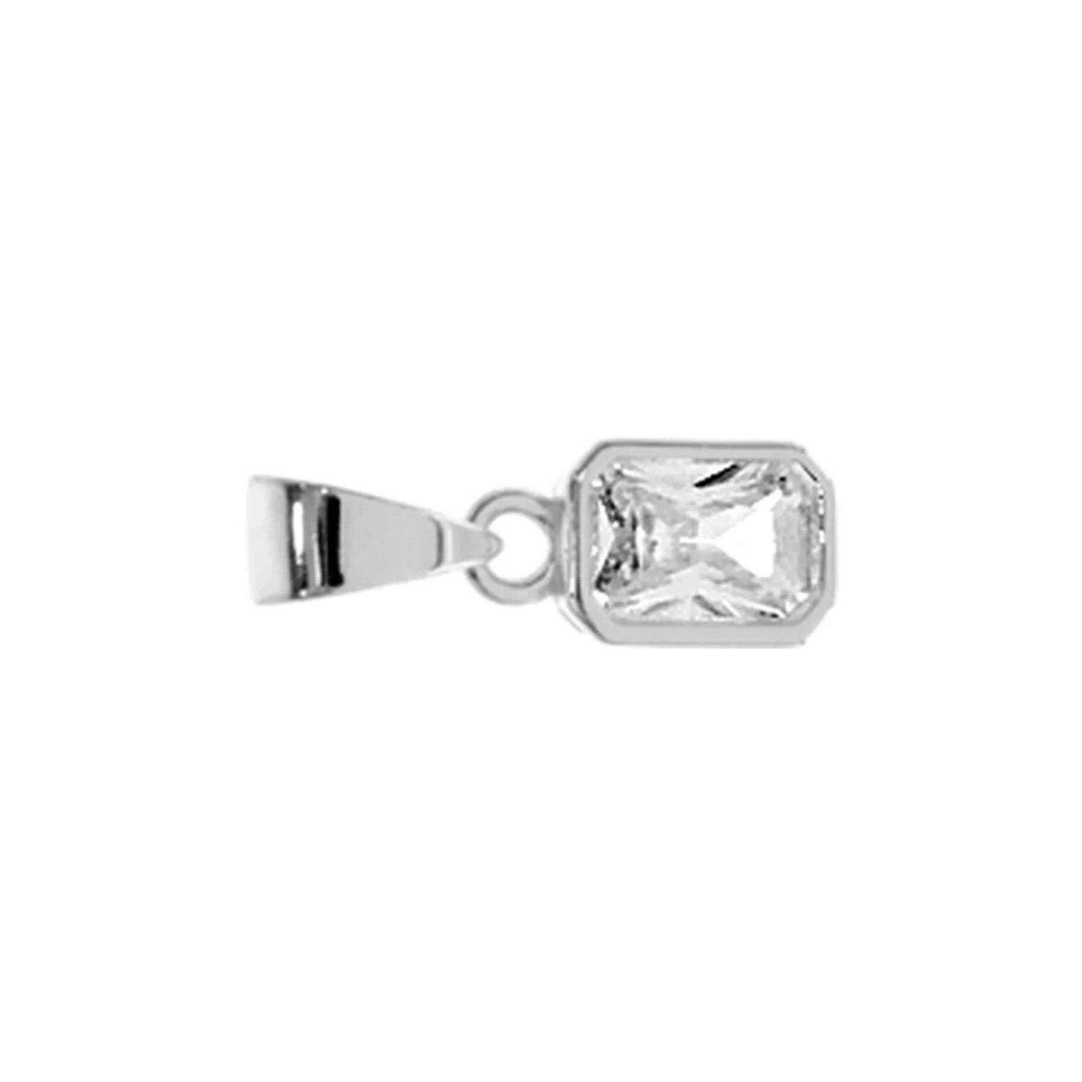 Flush Baguette Pendant Sterling Silver Hallmarked All Chain Lengths Brand New