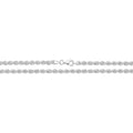 Sterling Silver Roped Bracelet British Made 925 Hallmarked 8" Weight 5.7g