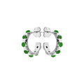 7 Stone Agate Hoop Earrings Sterling Silver 925 Hallmarked Brand New Boxed
