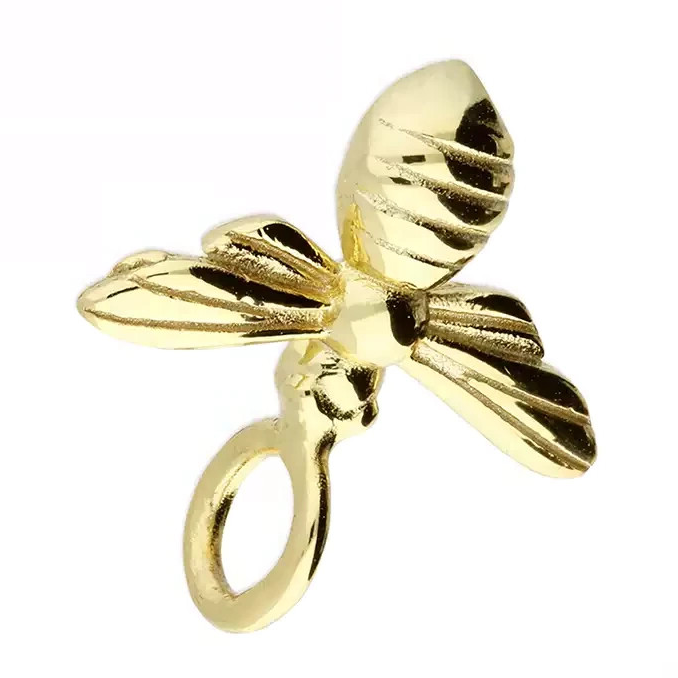 Unique Bumble Bee Pendant 18ct Yellow Gold Plated Hallmarked All Chain Lengths