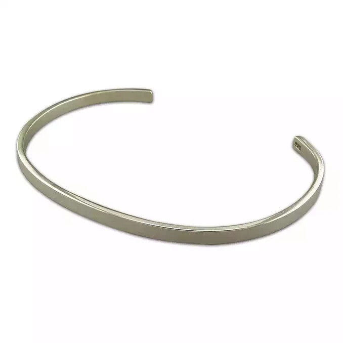 Plain Torc Bangle Sterling Silver 925 Hallmarked British Made Brand New