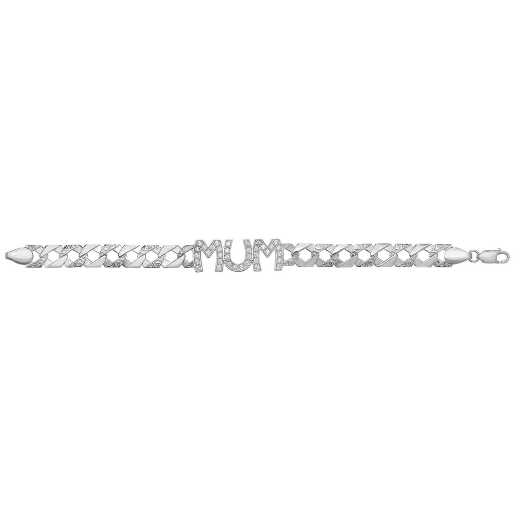 Mum Gemstone Bracelet Sterling Silver 925 Hallmarked British Made (Mothers Day)