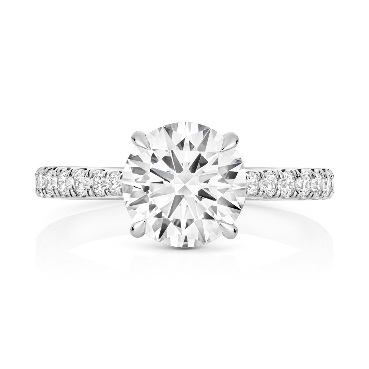 35 Lab-Grown Diamond Engagement Ring 18ct White Gold Hallmarked Sizes J - Q