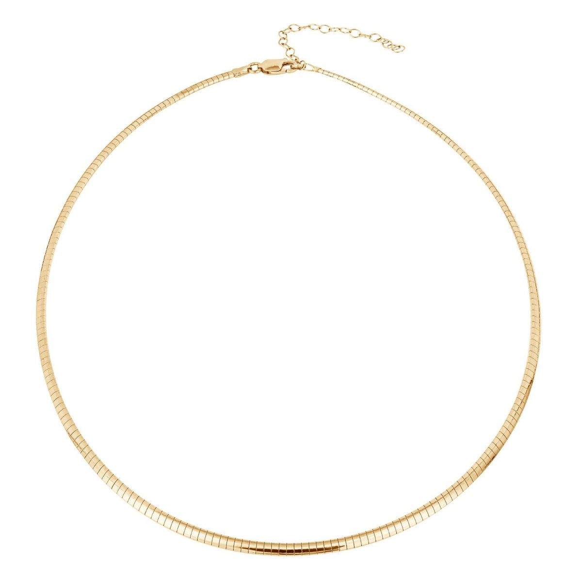 Omega Chain Necklace 9ct Yellow Gold Plated Hallmarked British Made Brand New