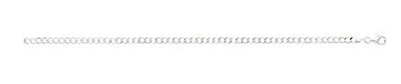 Sterling Silver Curb Chain Solid British Made Fully Hallmarked Brand New 18"