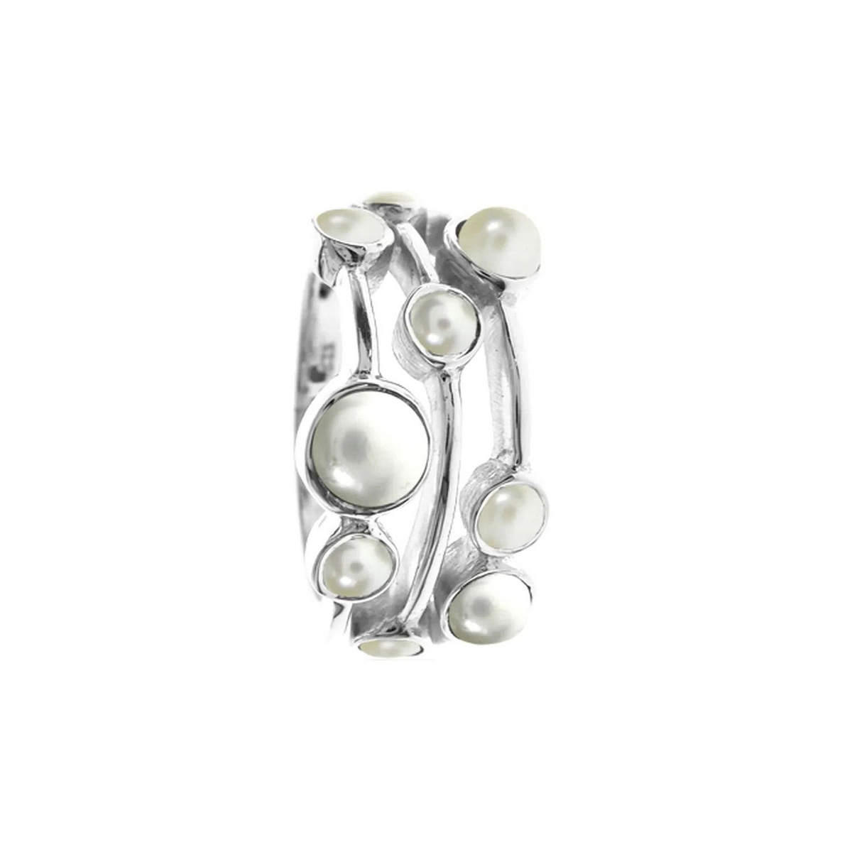 Freshwater 9 Pearl Sterling Silver 925 Hallmarked British Made Size K - T
