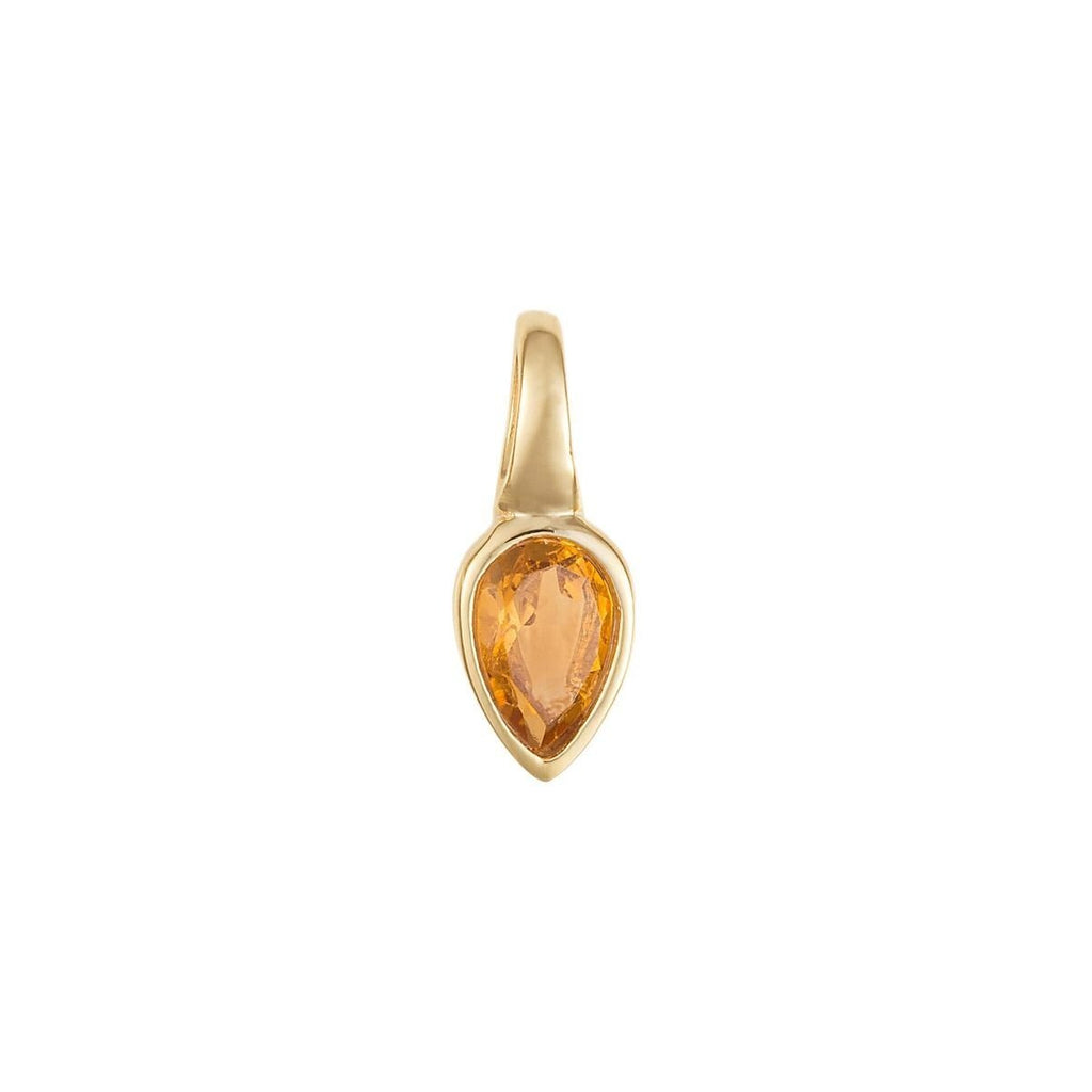 Semi Precious Birthstone Pendant 9ct Yellow Gold Plated Hallmarked All Months