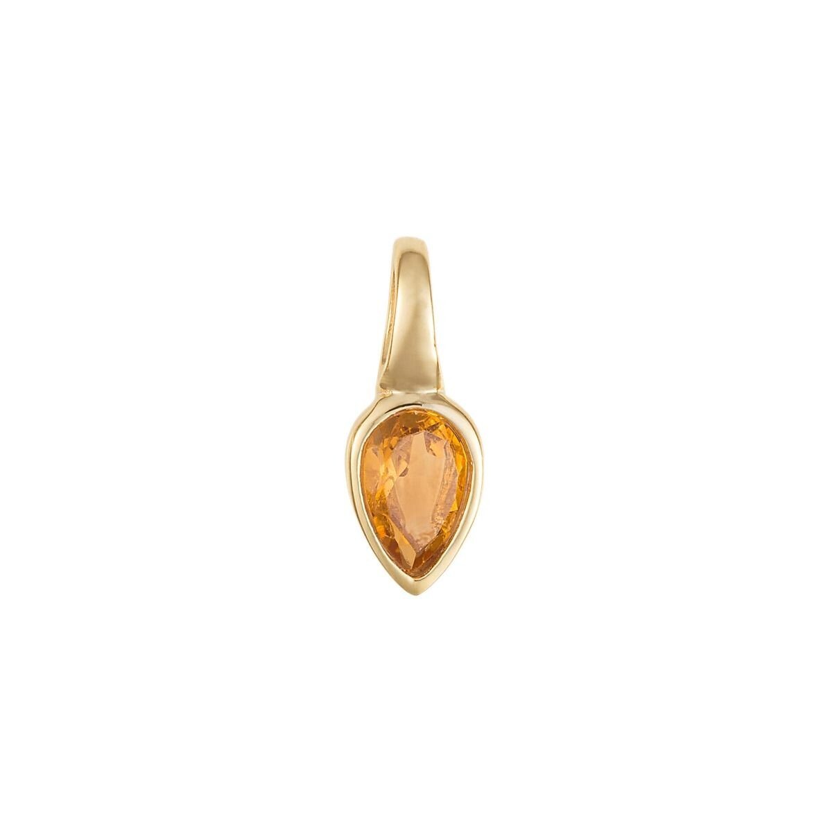 Semi Precious Birthstone Pendant 9ct Yellow Gold Plated Hallmarked All Months
