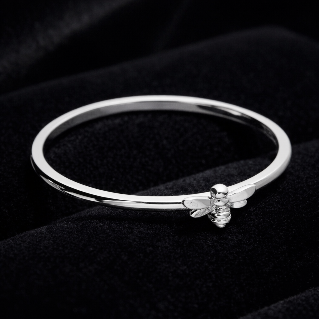 Small Bee Ring Sterling Silver 925 Hallmarked British Made Size L - R