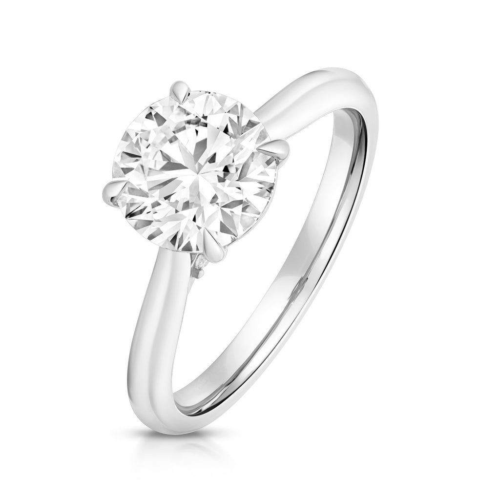 13 Lab-Grown Diamond Engagement Ring 18ct White Gold Hallmarked Sizes J - Q