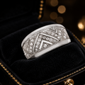 Sterling Silver Ring Anniversary Gemstone 925 Hallmarked Size L - T British Made