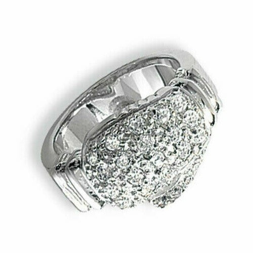 Gents Boxing Glove Ring Sterling Silver Engagement Gents Hallmarked Sizes R - Z