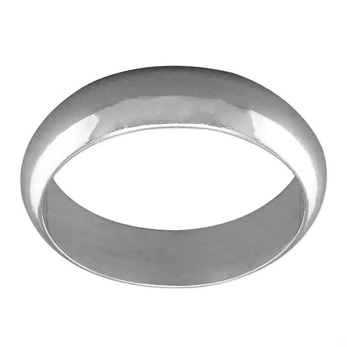 Mens 6mm Heavy Curve Band Ring 925 Hallmarked British Made Sizes J - Z