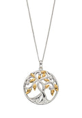Tree Of Life Pendant 9ct Yellow Gold Plated Hallmarked All Chain Lengths