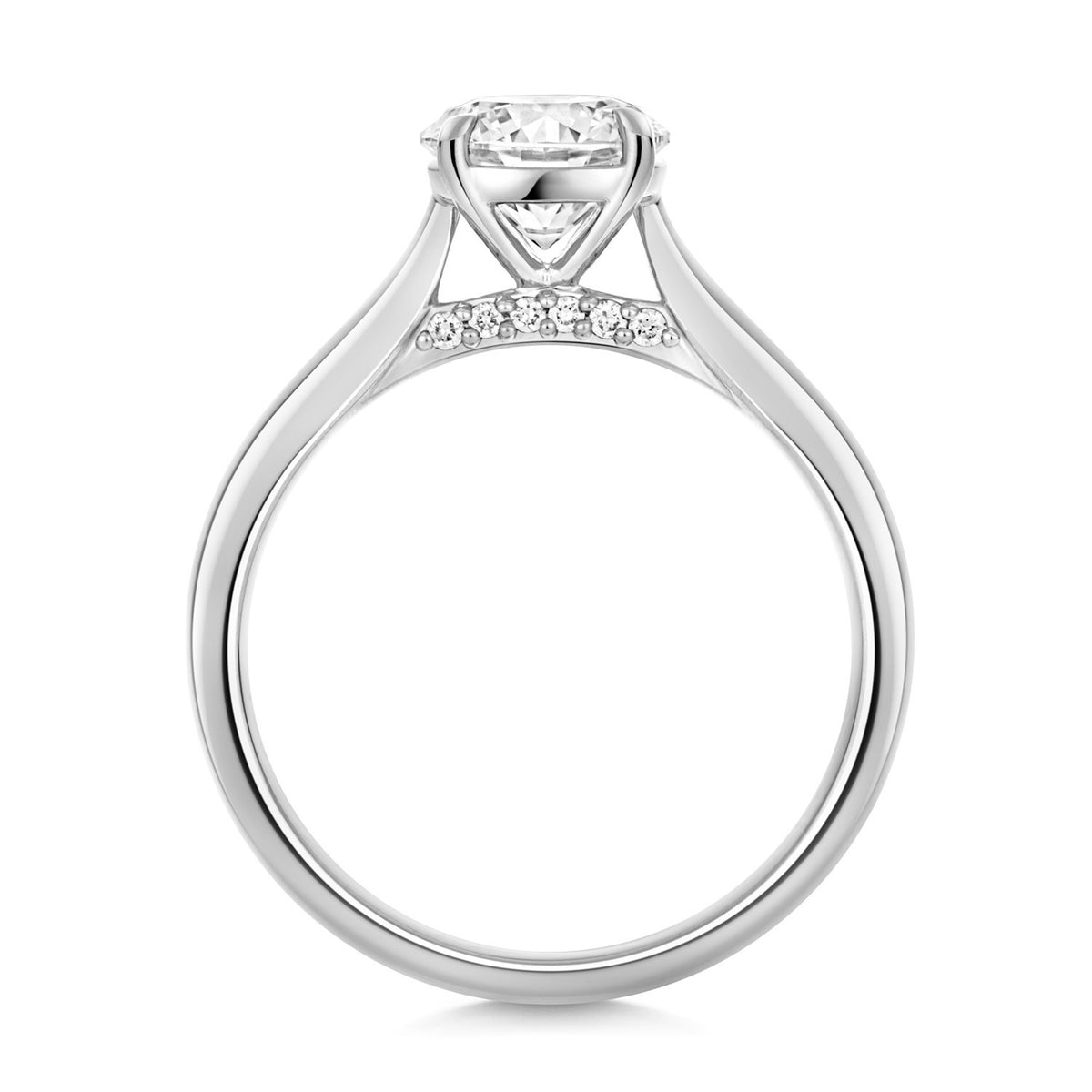13 Lab-Grown Diamond Engagement Ring 18ct White Gold Hallmarked Sizes J - Q