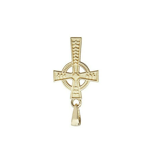 9ct Yellow Gold Cross Pendant Hallmarked British Made All Chain Lengths