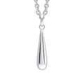 Teardrop Pendant Sterling Silver 925 Hallmarked All Chain Lengths British Made