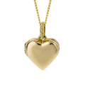 Stribbled Bale Heart Locket/Pendant 9ct Yellow Gold 375 Hallmarked British Made