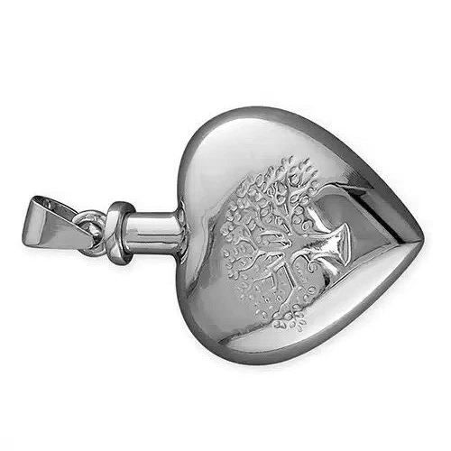 Tree Of Life Perfume Bottle Sterling Silver British Made All Chain Lengths