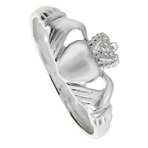 Sterling Silver Ring Claddagh 925 Hallmarked Size K - T British Made Brand New