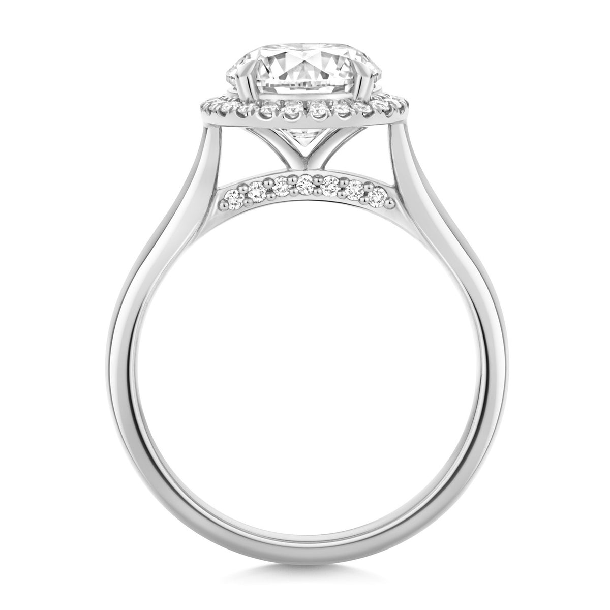 39 Lab-Grown Diamond Engagement Ring 18ct White Gold Hallmarked Sizes J - Q