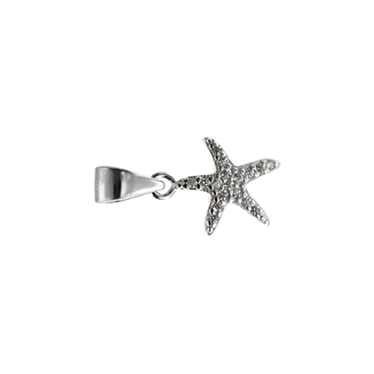 Zircon Starfish Pendant Sterling Silver 925 Hallmark All Chain Lengths Brand New