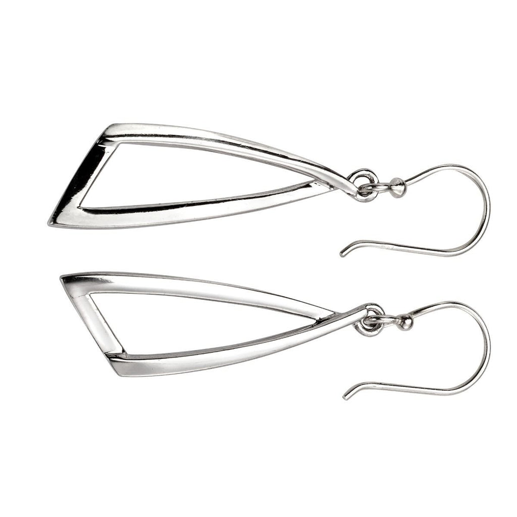 Abstract Drop Earrings Sterling Silver 925 Hallmarked Brand New Boxed