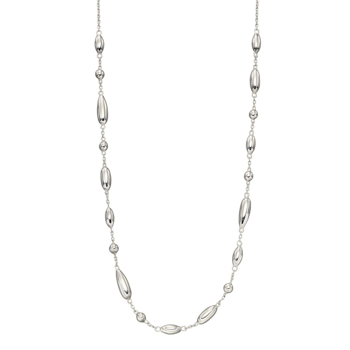 Flower Bud Chain Necklace Sterling Silver 925 Hallmarked Brand New Boxed