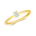 1 Natural Diamond Oval Solitaire Ring 18ct Yellow Gold Hallmarked Sizes K - N