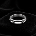 2 Tone Spinner Ring Sterling Silver 925 Hallmarked British Made Size J - T