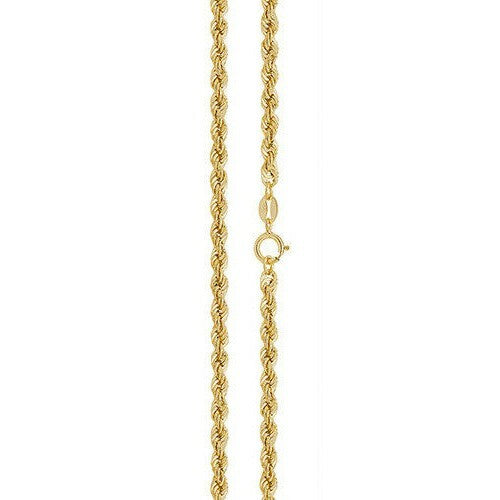Yellow Gold Rope Chain British Made Fully Hallmarked 20" Weight 4.8g