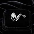 Natural Marquise Opal Earrings Sterling Silver 925 Hallmarked Brand New Boxed