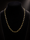 Discs And Chain Necklace 9ct Yellow Gold 375 Hallmarked British Made Length 46cm