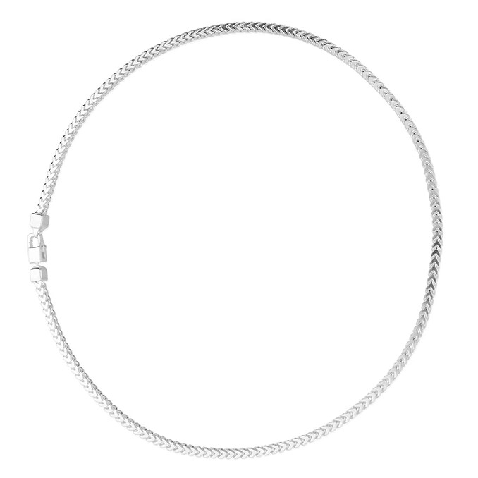 Gents DC Franco Chain Solid Sterling Silver British Made 925 Hallmarked