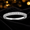 Diamond Eternity Ring 9ct White Gold 375 Hallmark Sizes J - Q British Made