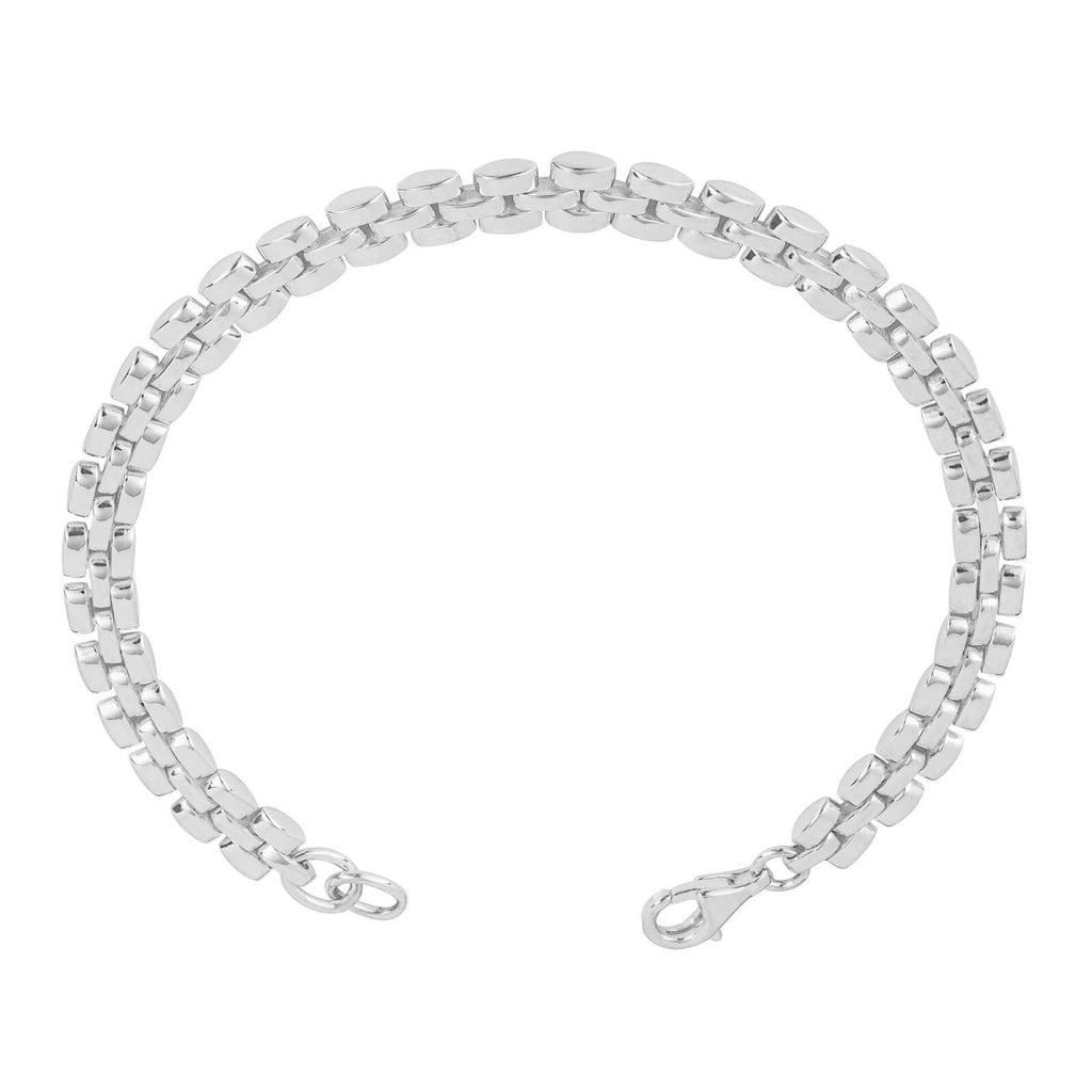 Watch Strap Chain Bracelet Sterling Silver 925 Hallmarked Brand New Boxed
